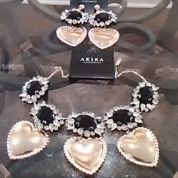 AKIRA Jewelry - Black & Gold Jewelry (SET)